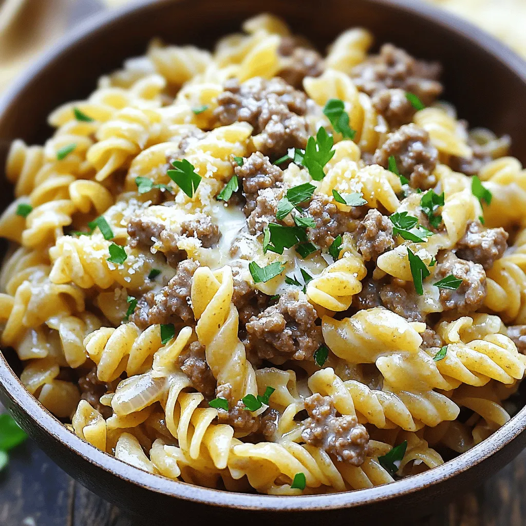 High-Protein Creamy Beef Pasta Quick and Easy Recipe