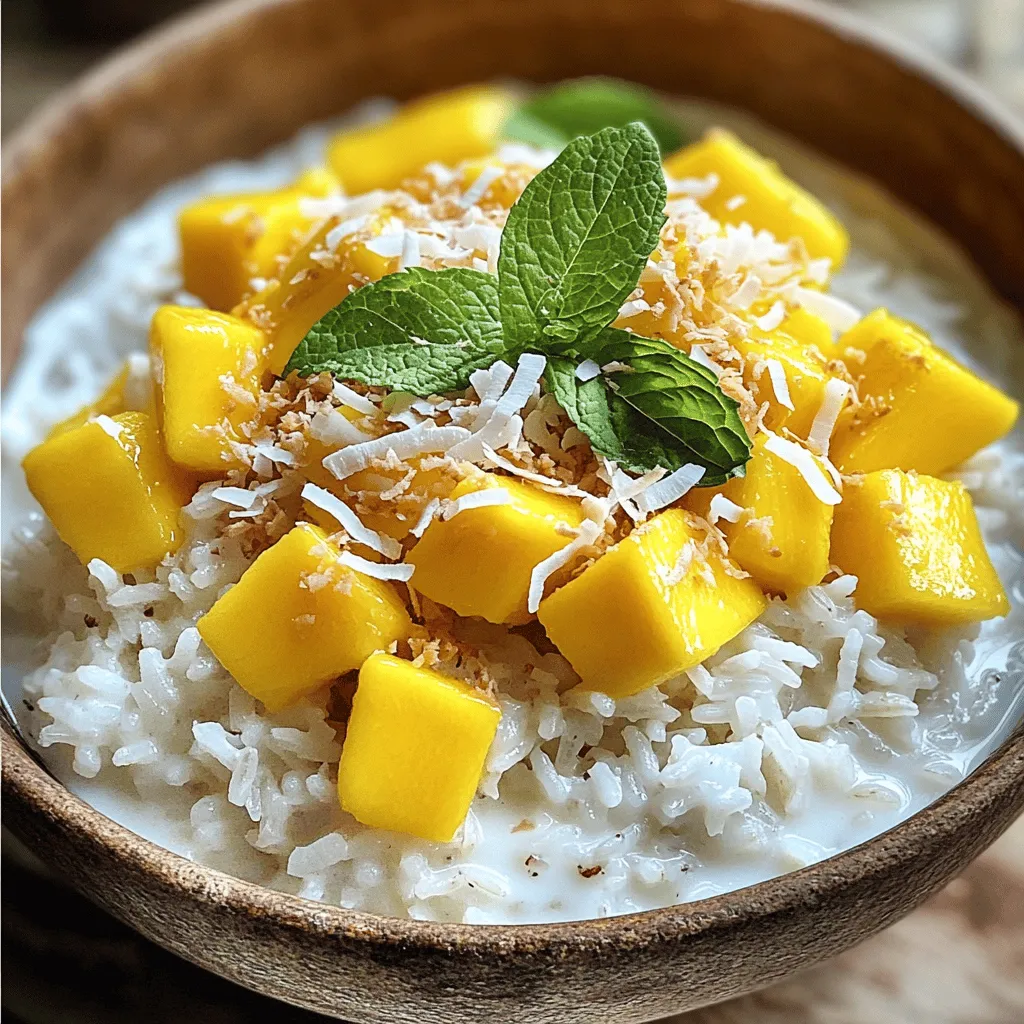 Coconut Rice with Mango Delightful Fresh Recipe