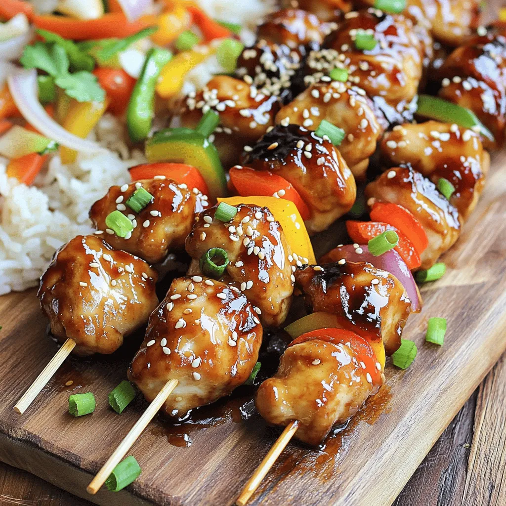 Teriyaki Chicken Skewers Mouthwatering Grilled Delight