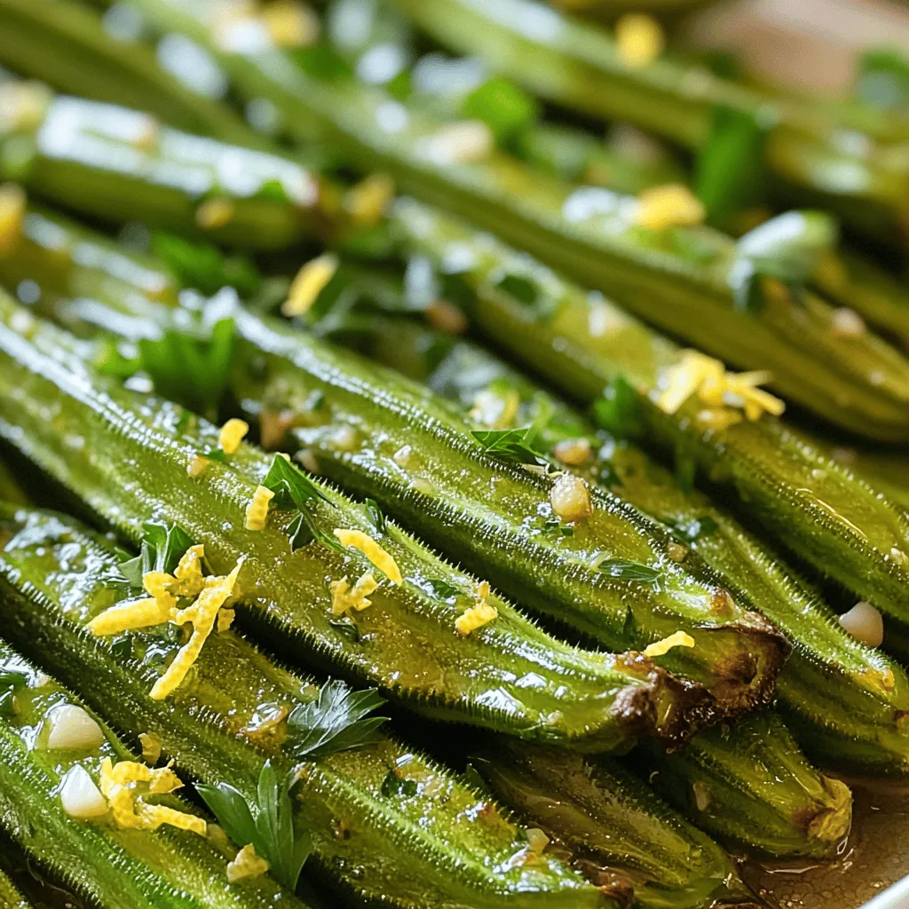 Lemon Herb Roasted Okra Flavorful and Easy Recipe