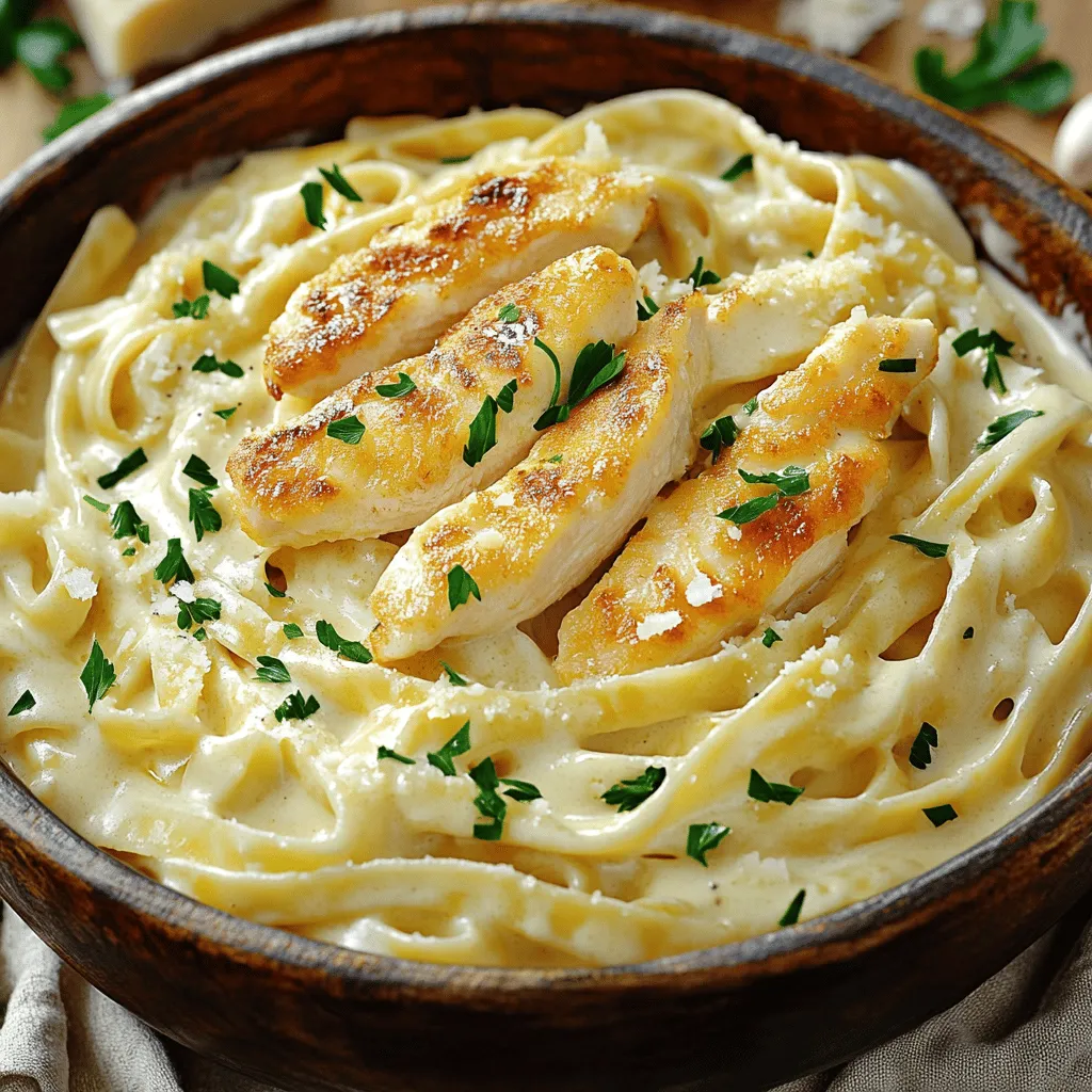 Classic Chicken Alfredo Creamy and Delicious Dish