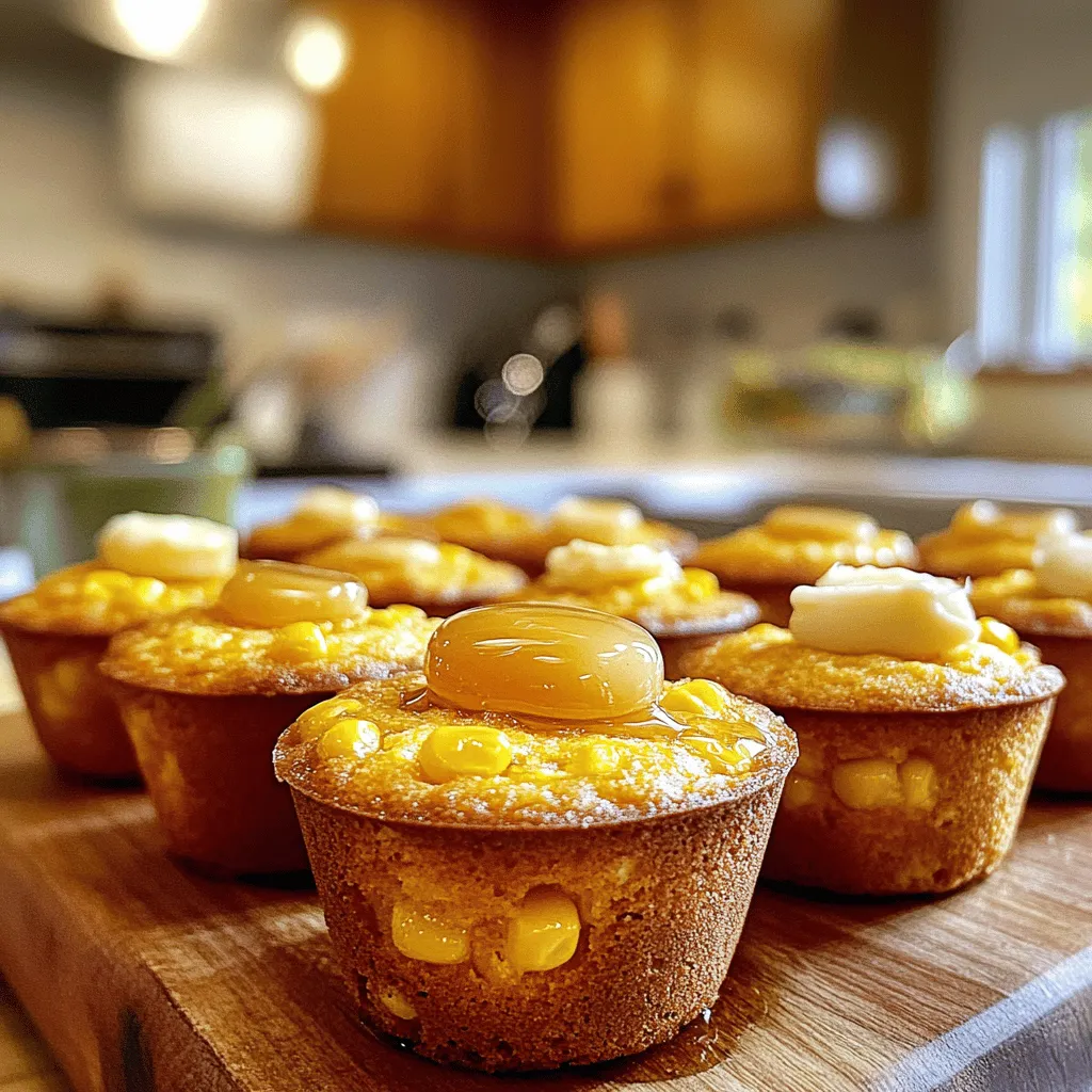Honey Butter Cornbread Poppers Tasty and Simple Treat