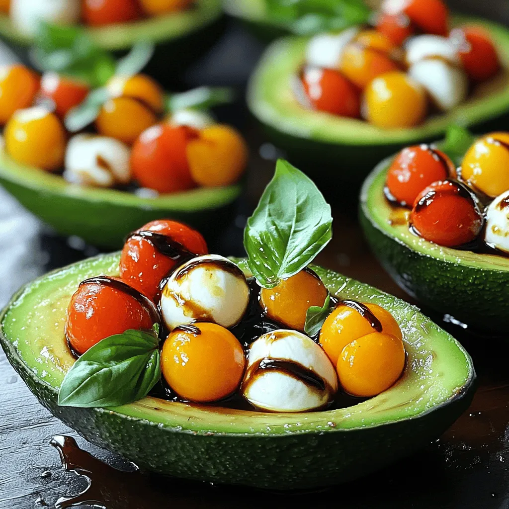 Caprese Stuffed Avocados Tasty Easy Recipe