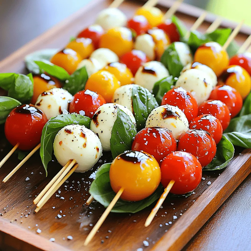 Easy Caprese Skewers Simple and Tasty Appetizer