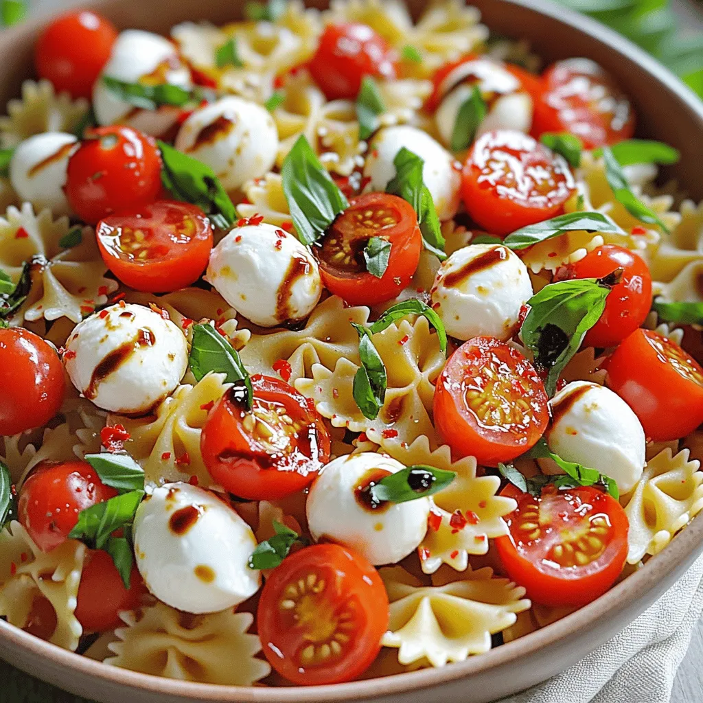Caprese Pasta Salad Fresh and Flavorful Delight