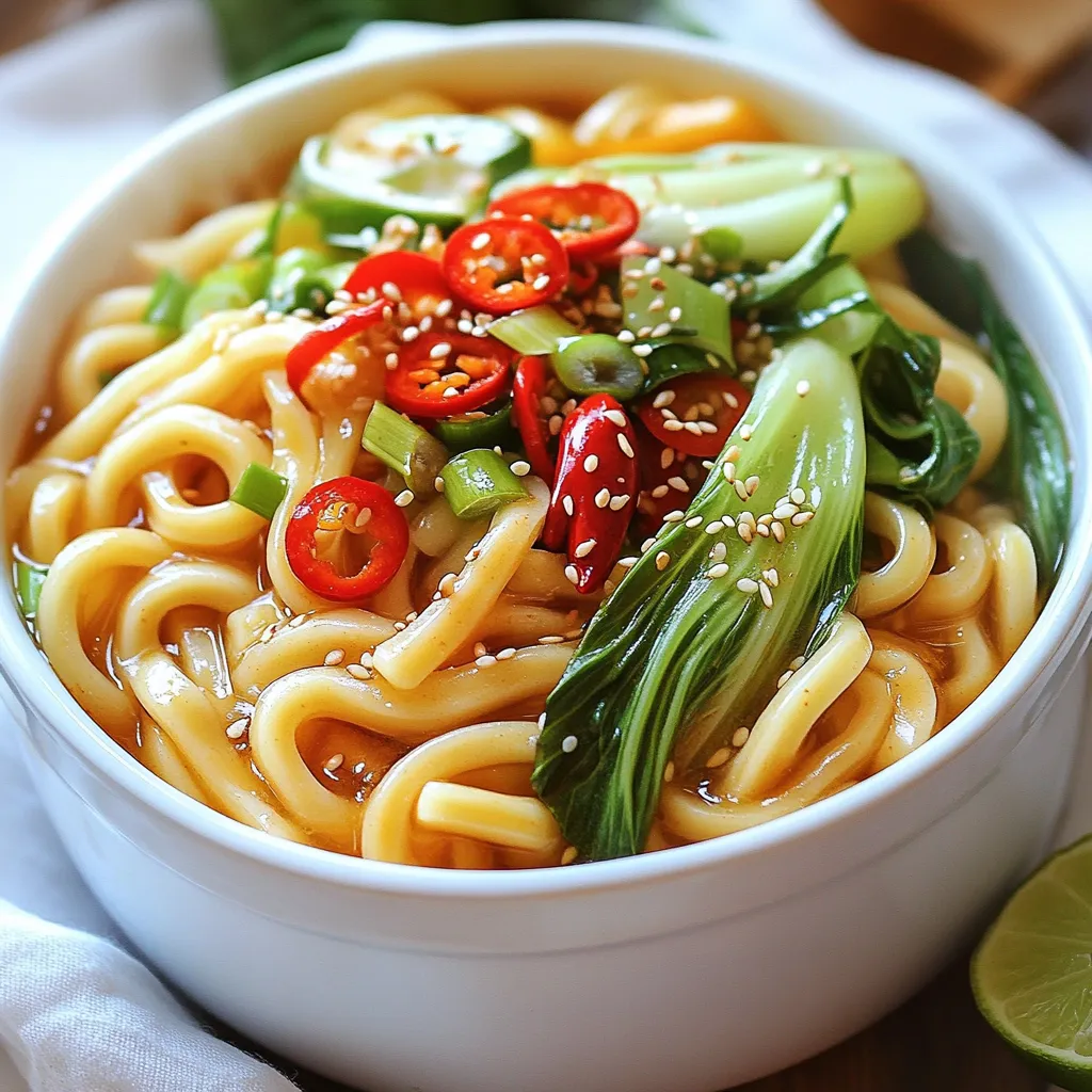Spicy Garlic Udon Noodles Flavorful and Easy Dish