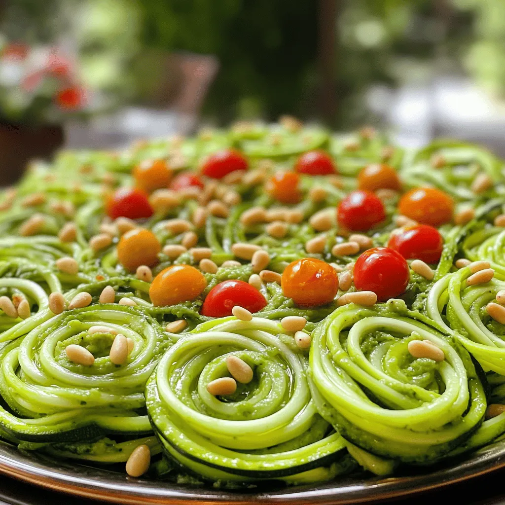 Zucchini Noodles with Pesto Fresh and Flavorful Dish
