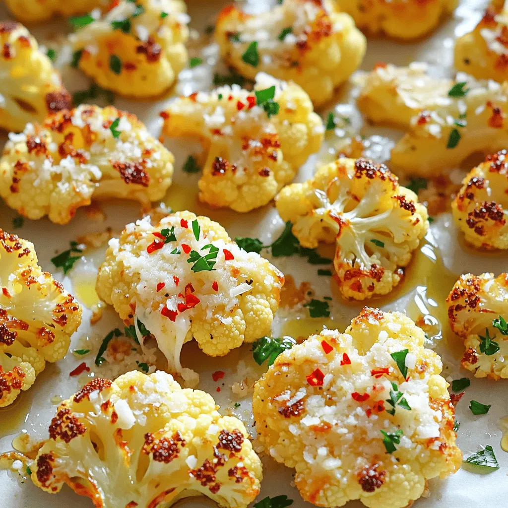 Garlic Parmesan Roasted Cauliflower Flavorful Side Dish