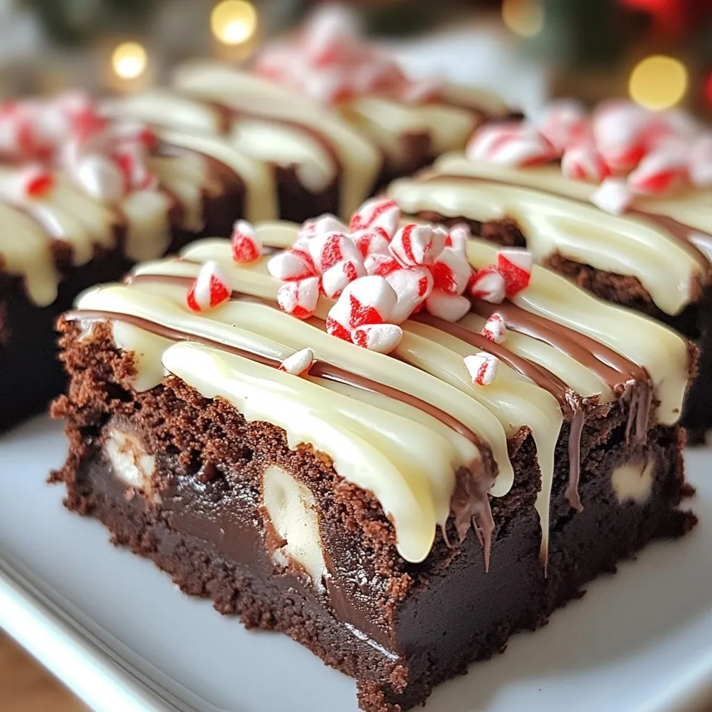Chocolate Peppermint Bark Brownies Rich and Simple Treat