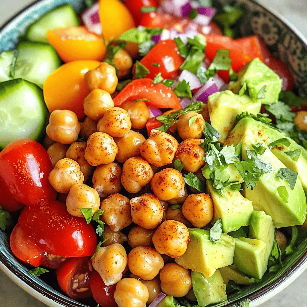 Crispy Chickpea Salad Fresh and Flavorful Delight