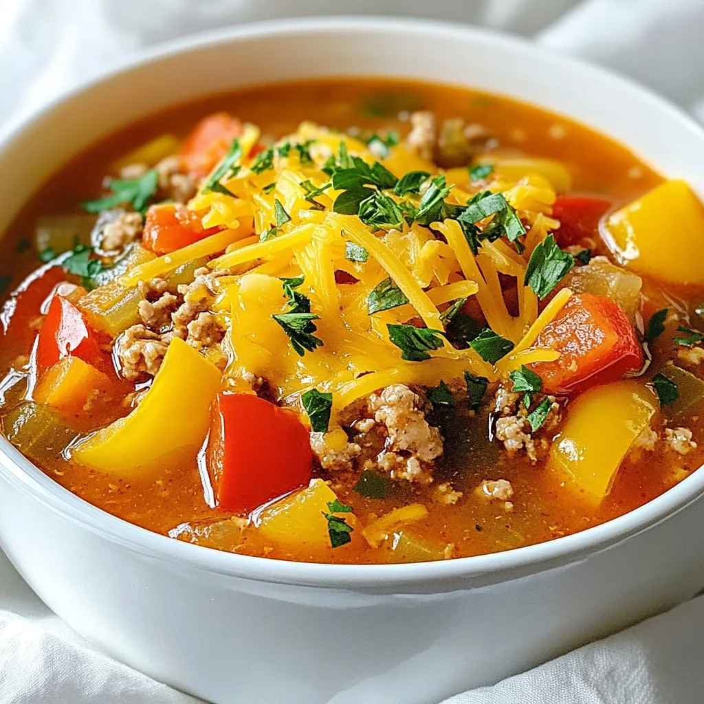 Stuffed Pepper Soup Flavorful and Hearty Meal