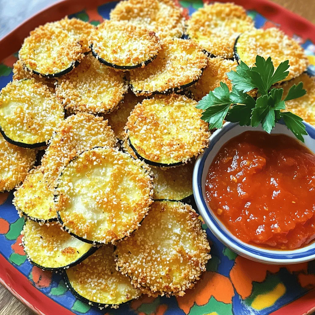 Parmesan Crusted Zucchini Chips Flavorful Snack Idea