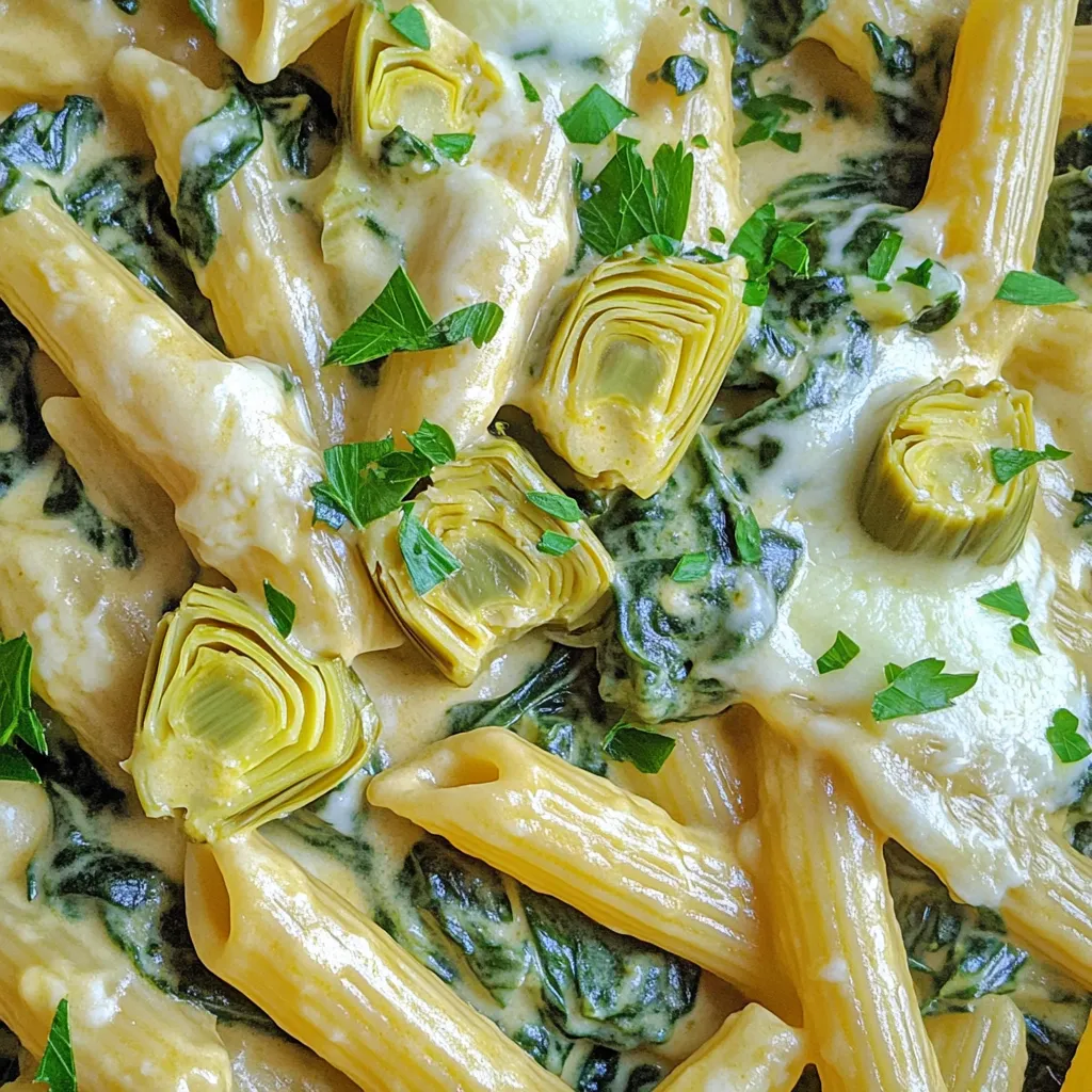 One Pot Spinach Artichoke Pasta Delight Recipe