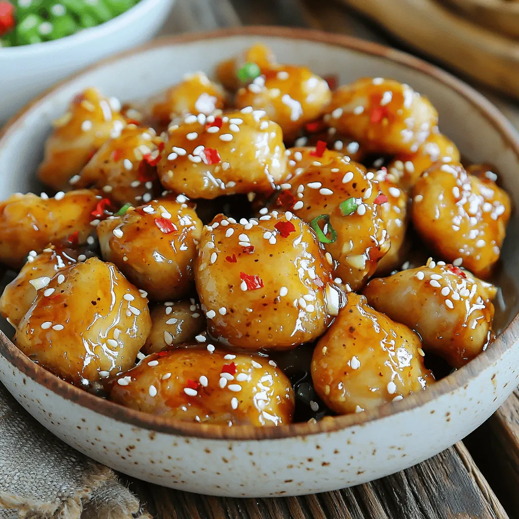 Spicy Honey Garlic Chicken Bites Tasty Party Snack