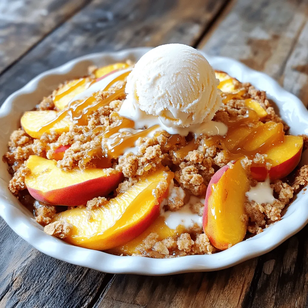 Easy Peach Crisp Simple and Delicious Recipe