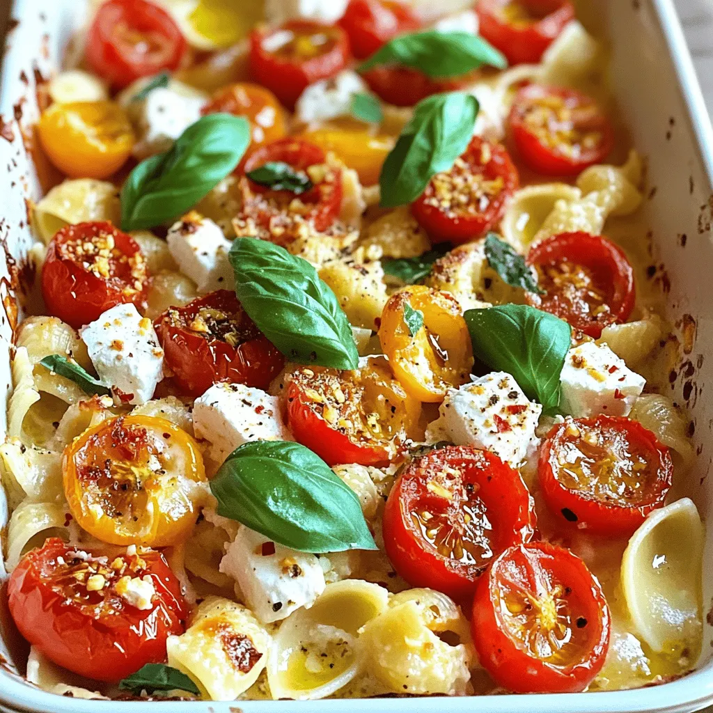 Baked Feta Pasta with Cherry Tomatoes Delightful Meal