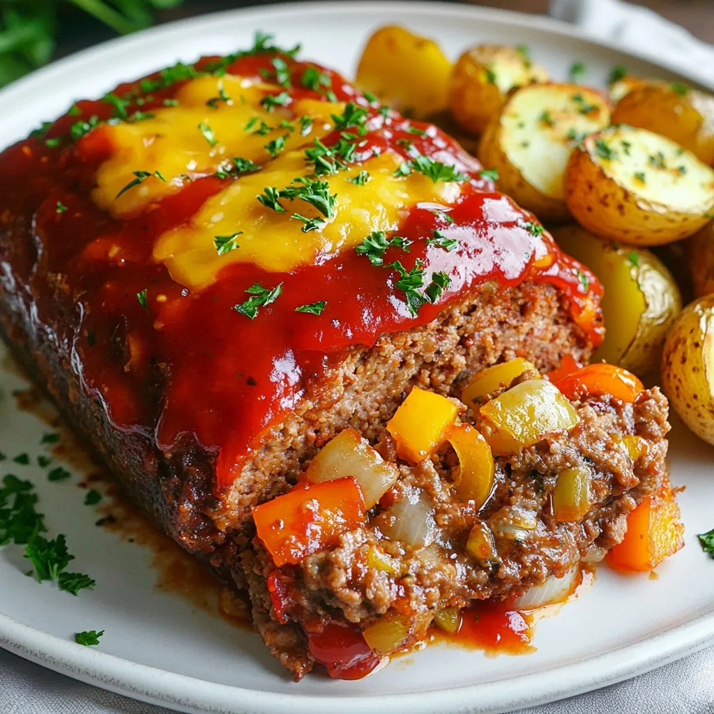 Philly Cheesesteak Meatloaf Tasty and Hearty Meal