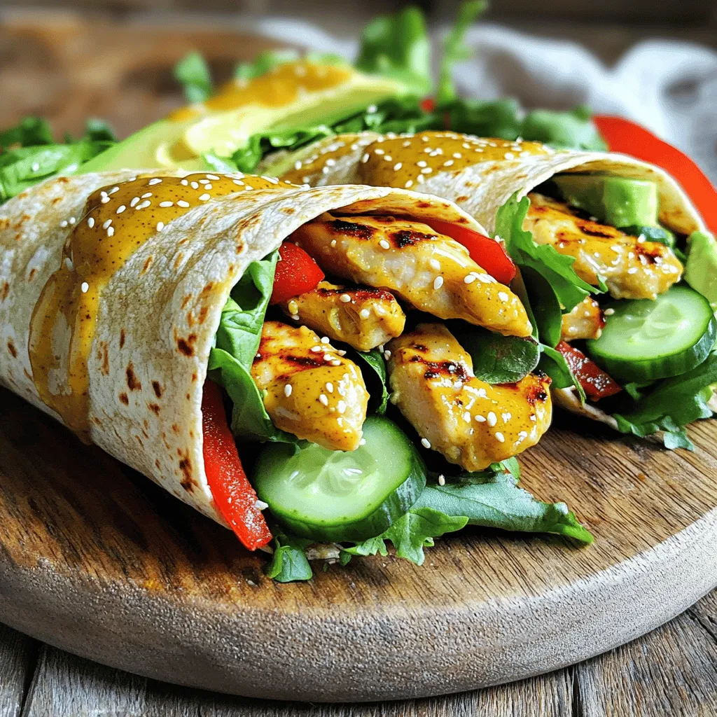 Honey Mustard Chicken Wraps Flavorful and Simple Meal