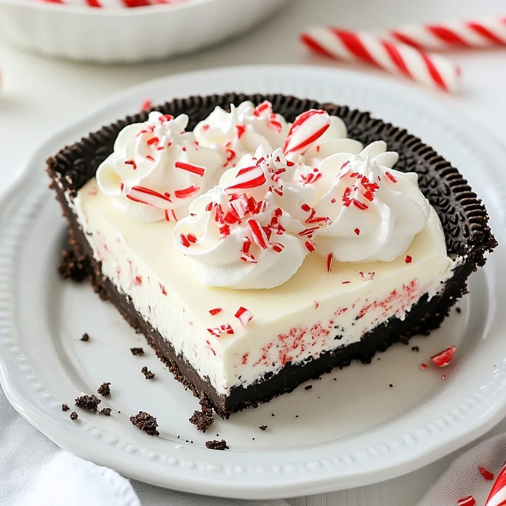 No-Bake Peppermint Oreo Pie Easy Holiday Delight