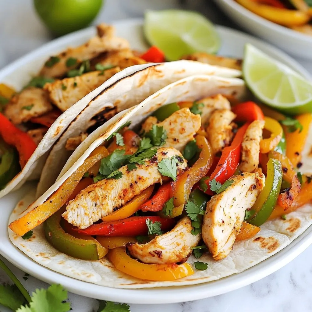 Minute Chicken Fajitas Quick and Easy Dinner Recipe