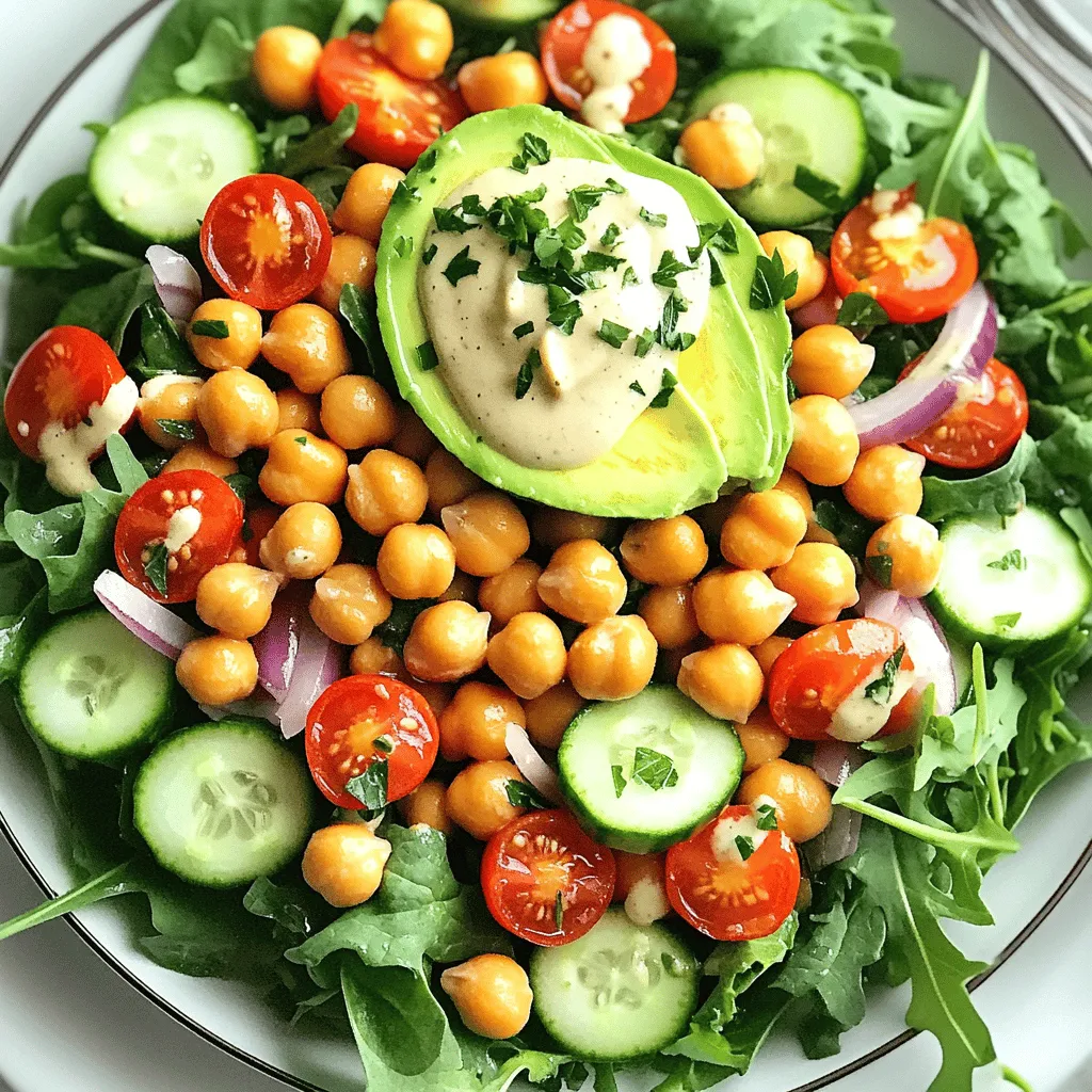 Crispy Chickpea Salad Fresh and Flavorful Delight