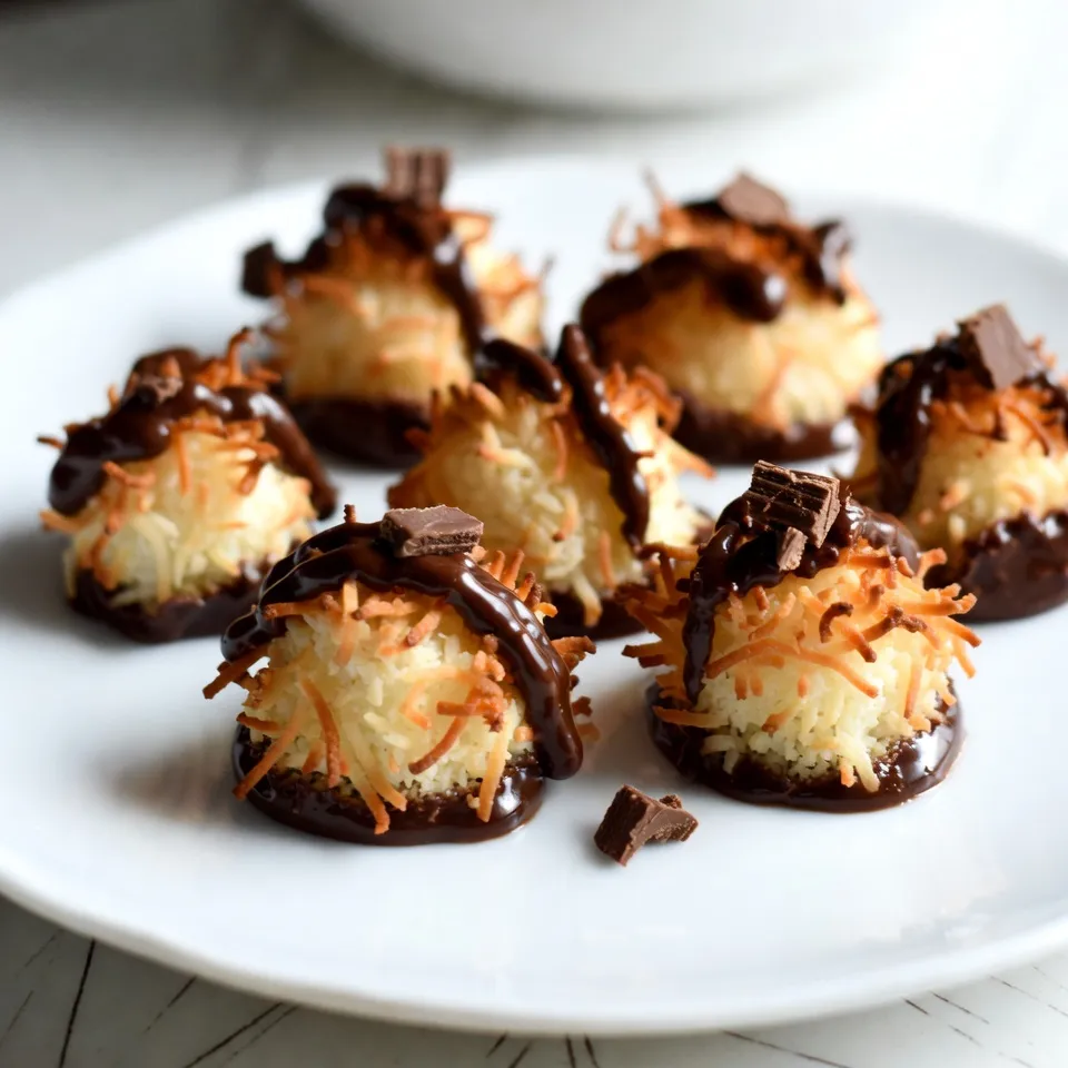 Chocolate Dipped Coconut Macaroons Easy and Delicious