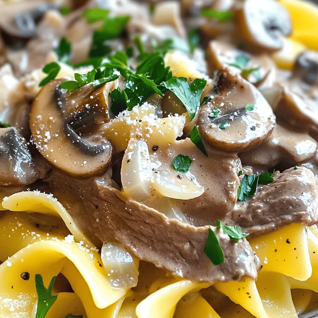 Classic Beef Stroganoff Flavorful Home-Cooked Meal