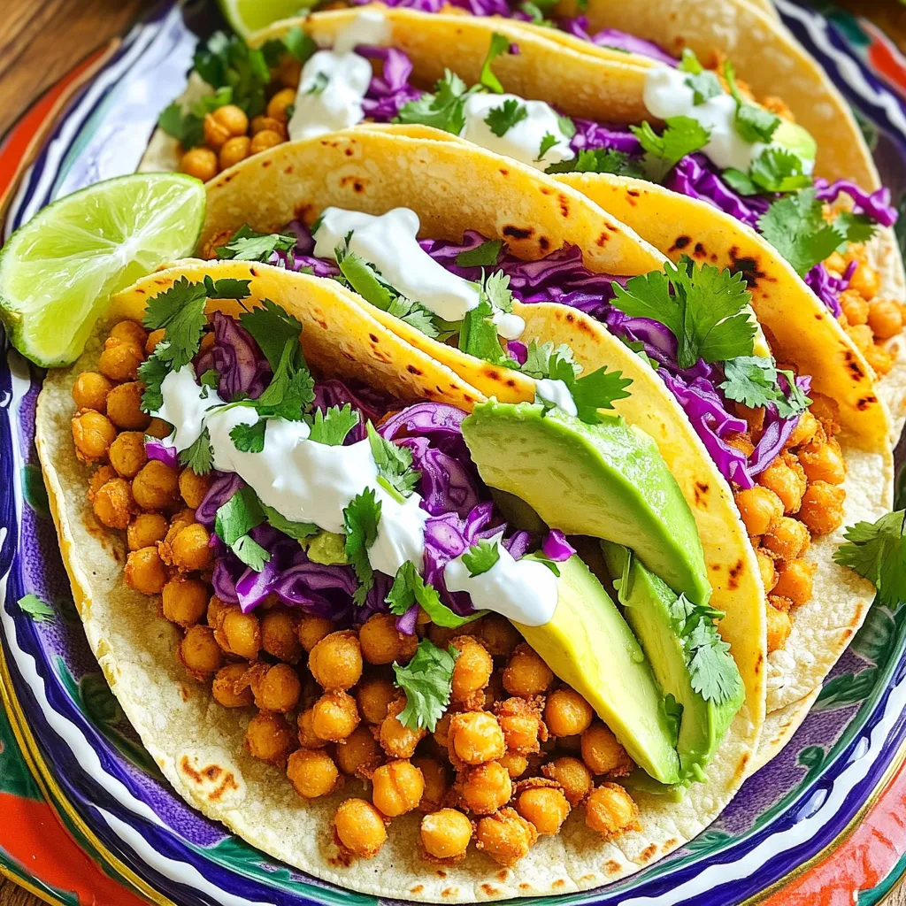Crispy Chickpea Tacos Flavorful and Quick Meal