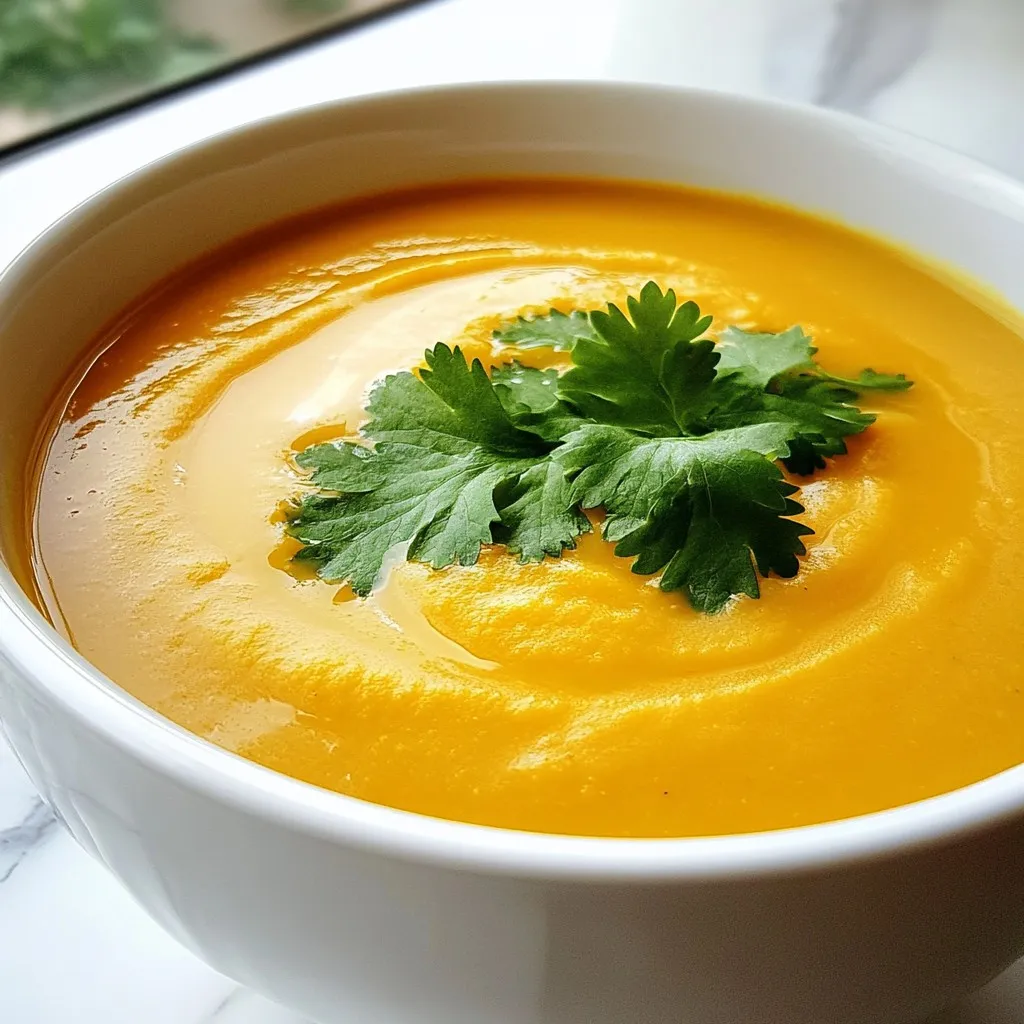 Silky Carrot Soup Quick and Creamy Delight