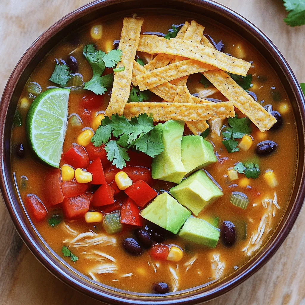 Satisfying Slow Cooker Chicken Tortilla Soup Recipe