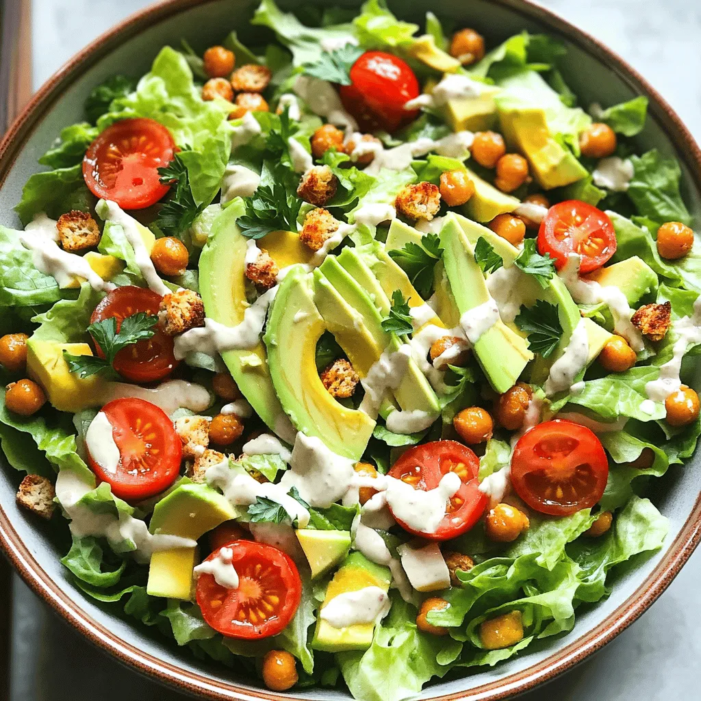 Vegan Caesar Salad Tasty and Simple Fresh Delight