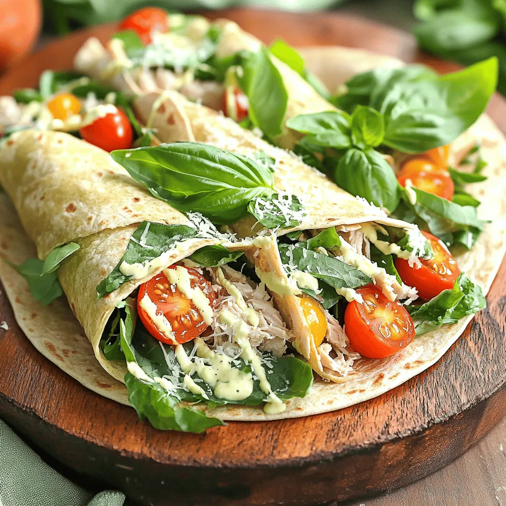 Easy Chicken Caesar Salad Wraps Quick and Tasty Meal