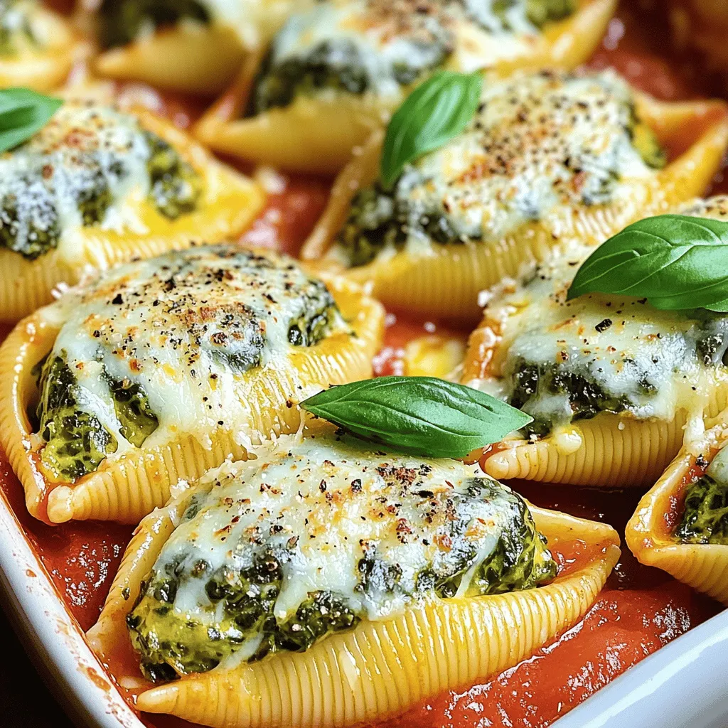 Cheesy Spinach Stuffed Shells Flavorful Comfort Food