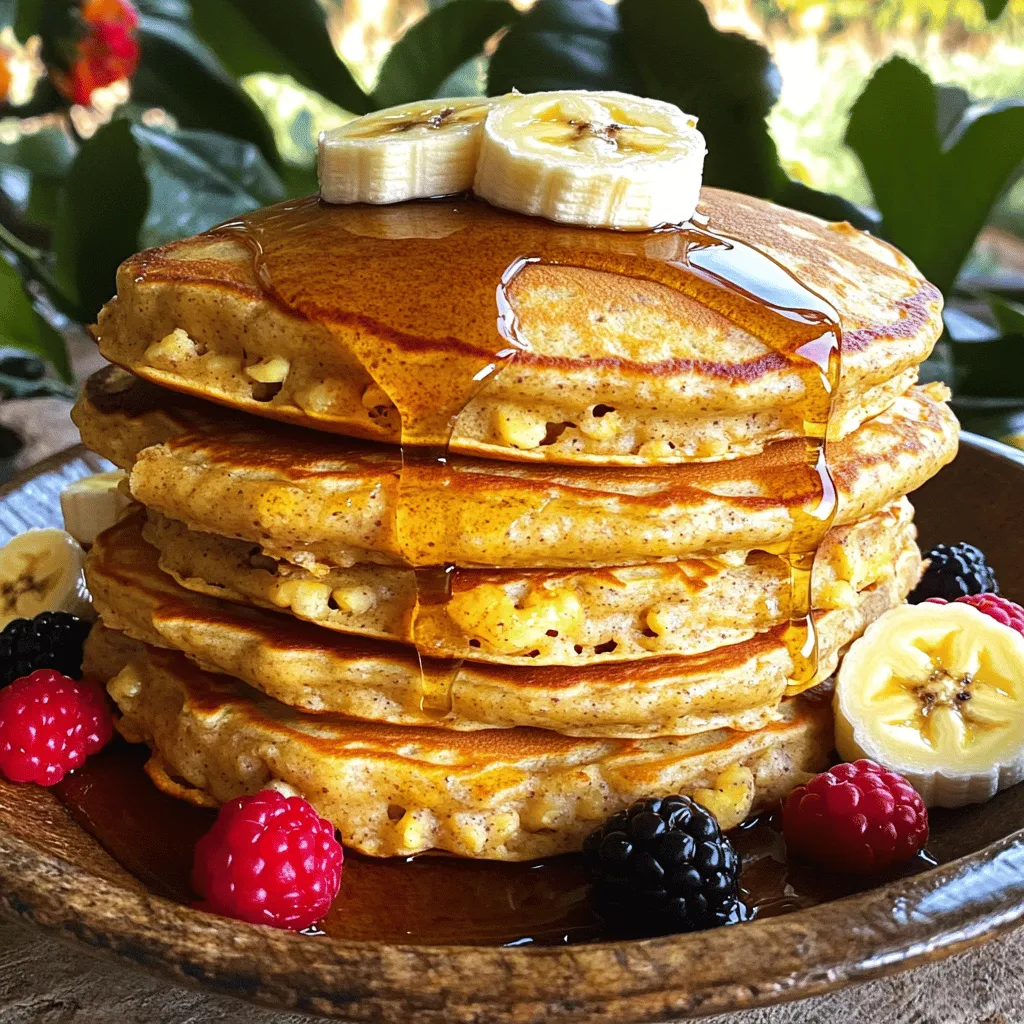Savory Banana Oatmeal Pancakes Easy and Healthy Recipe