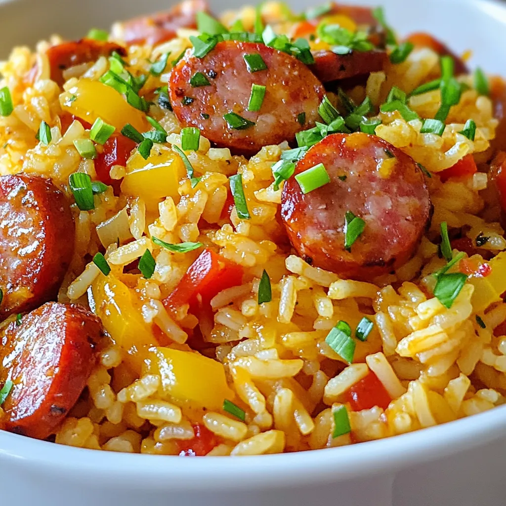 Cajun Sausage Rice Skillet Hearty and Easy Meal