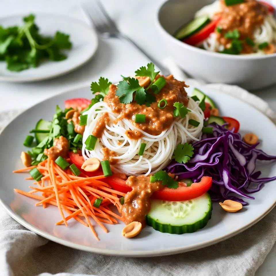 Thai Peanut Noodle Salad Fresh and Tasty Recipe