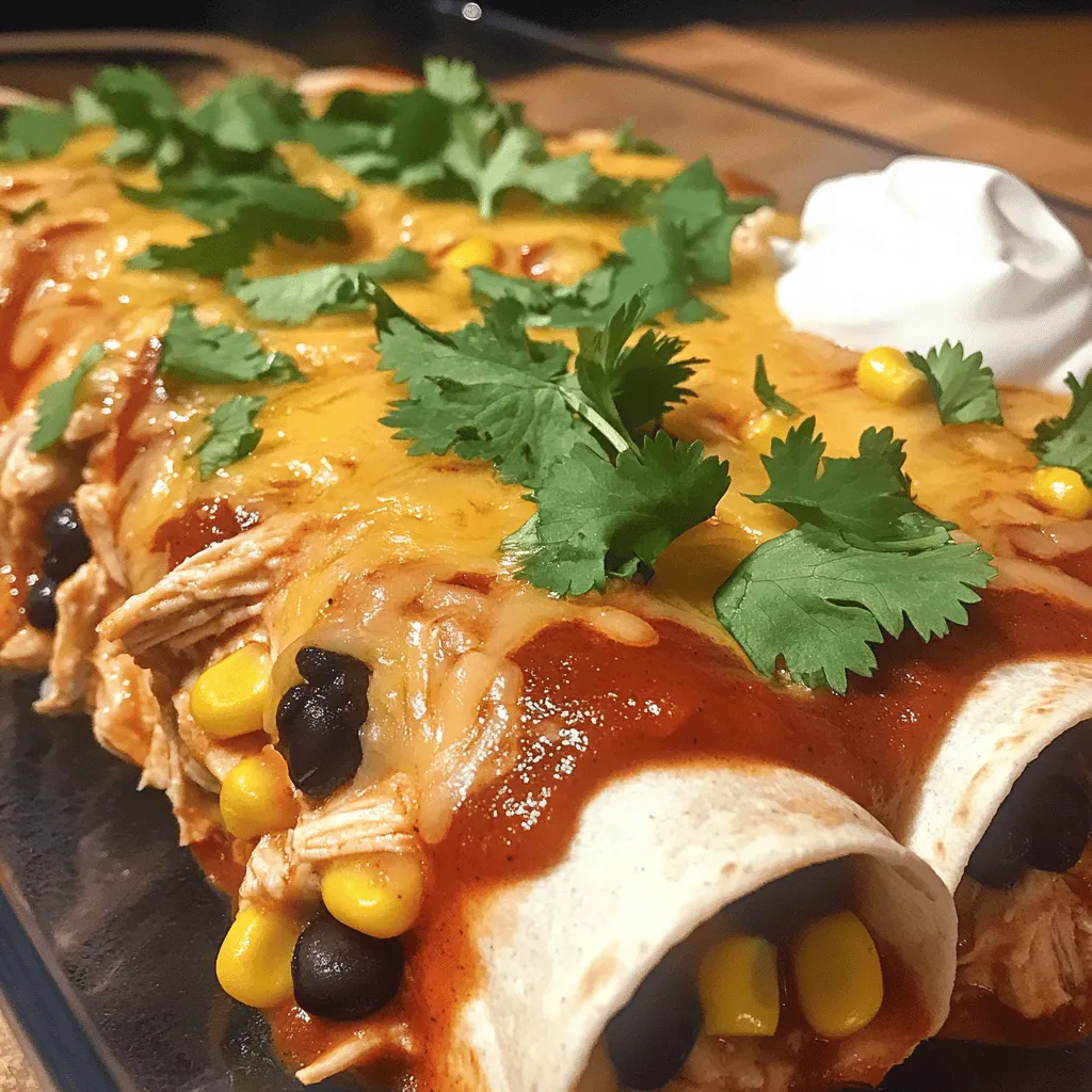 Easy Chicken Enchiladas Flavorful and Quick Dinner