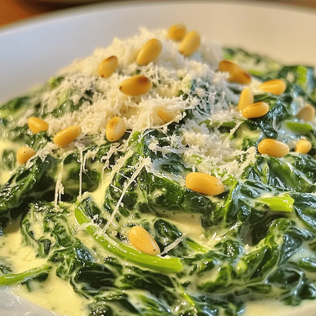 Skillet Creamed Spinach Savory and Comforting Dish