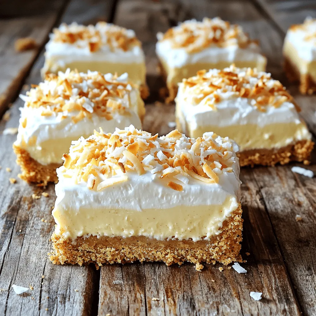 Coconut Cream Pie Bars Irresistible Dessert Delight