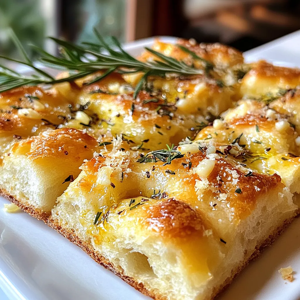 Garlic Parmesan Focaccia Irresistible Homemade Delight