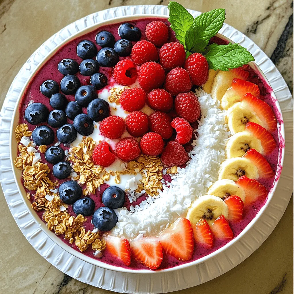 Berry Smoothie Bowl Energizing and Nutritious Treat