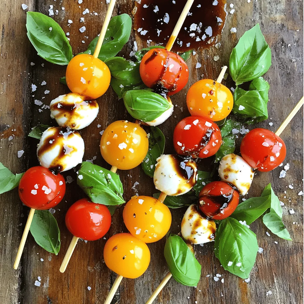Caprese Salad Skewers Fresh and Flavorful Appetizer