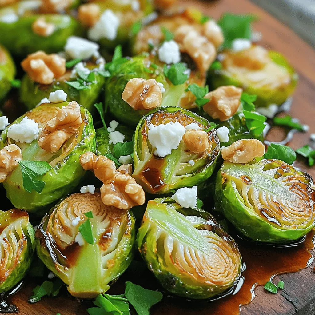 Balsamic Glazed Brussels Sprouts Flavorful Side Dish
