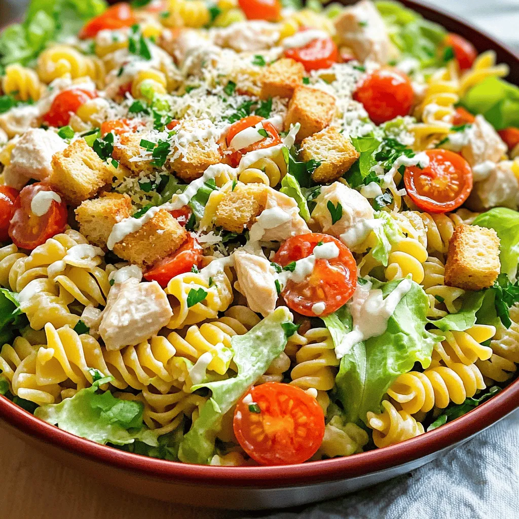 Chicken Caesar Pasta Salad Flavorful and Quick Recipe