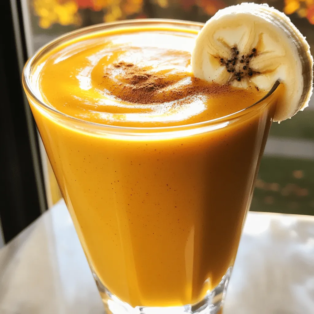 Pumpkin Spice Smoothie Delightful and Creamy Drink