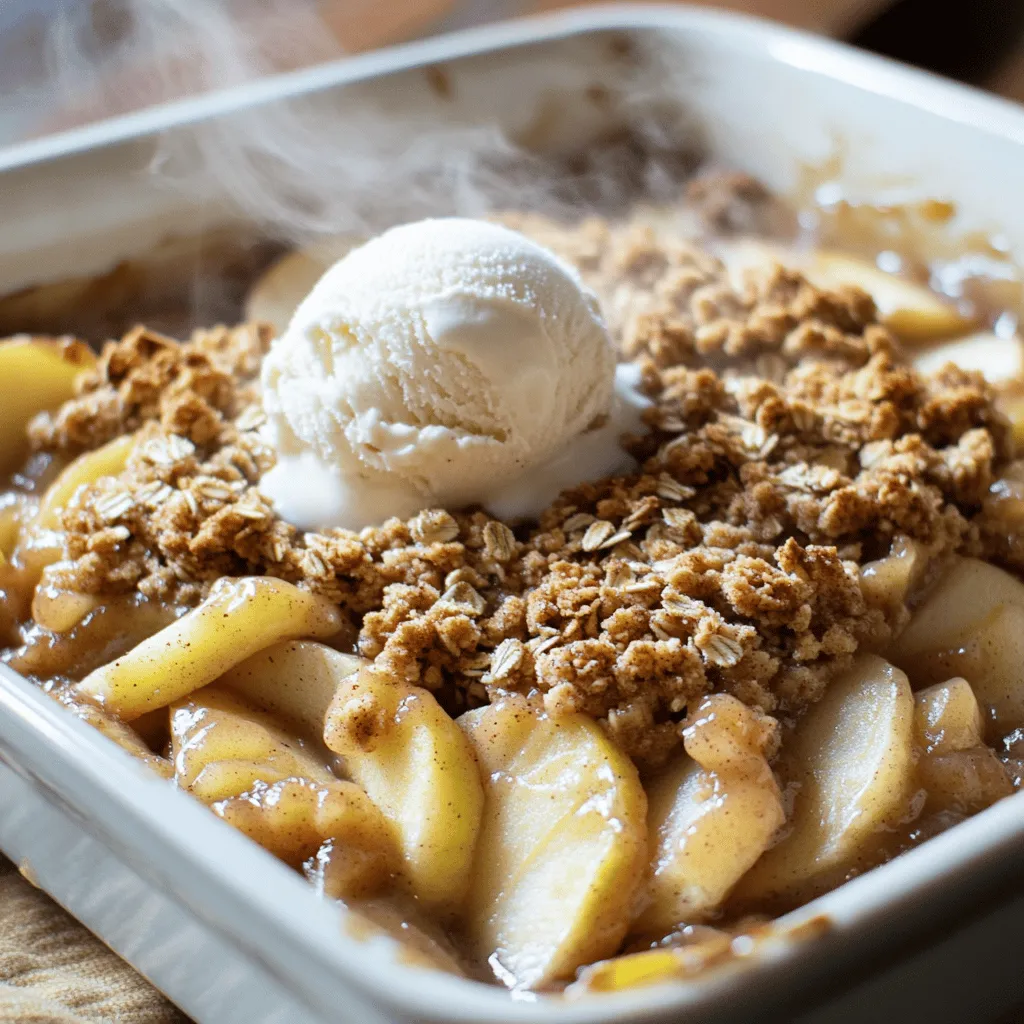 Savory Apple Crisp with Oat Topping Recipe Guide