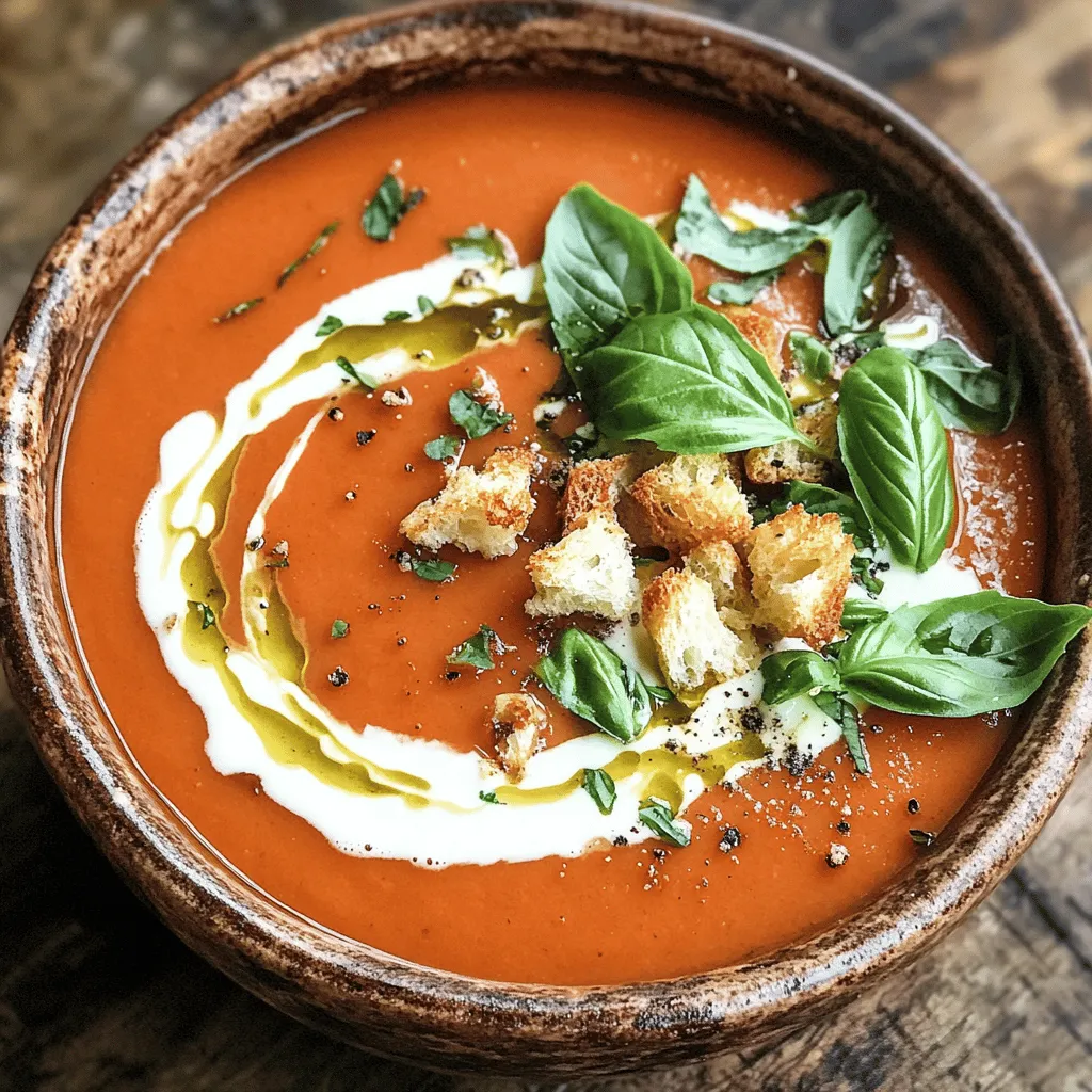 Creamy Tomato Basil Soup Flavorful and Simple Recipe