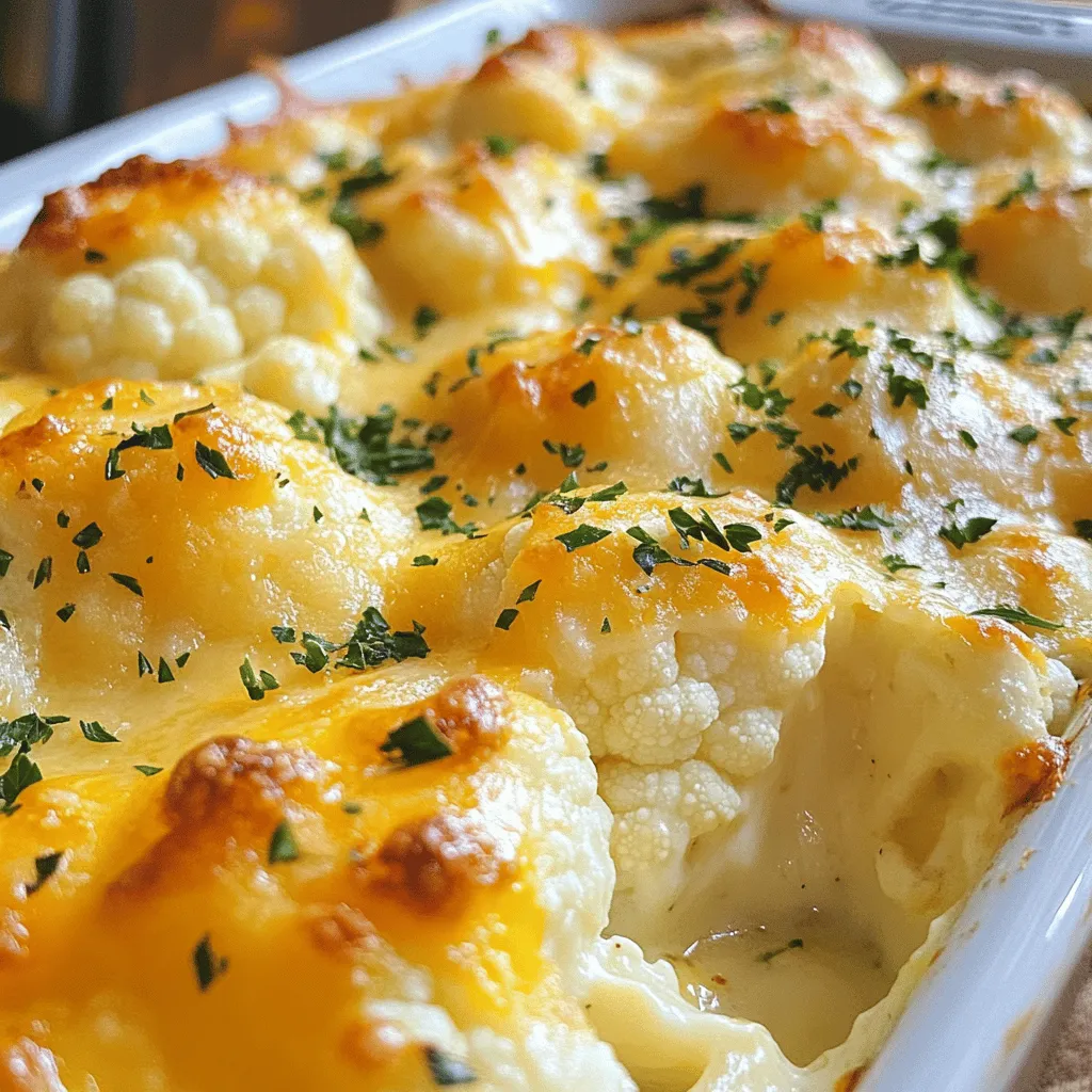 Cheesy Cauliflower Bake Savory Comfort Food Dish