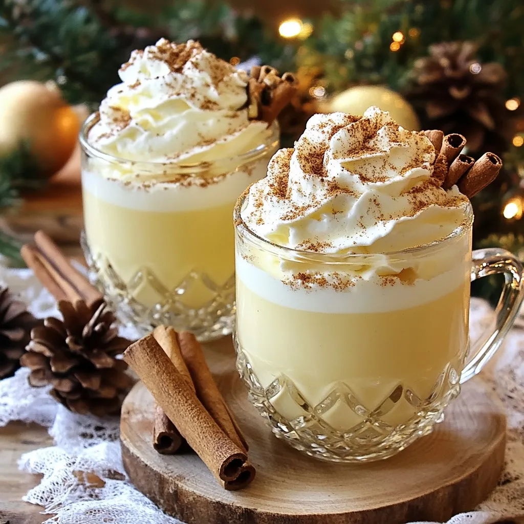 Eggnog Champagne Fizz Festive Holiday Drink Recipe