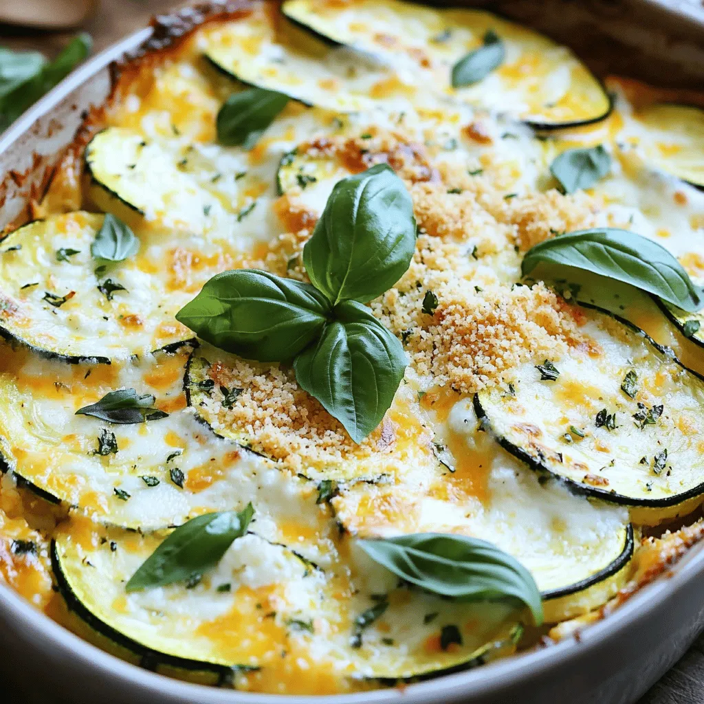 Cheesy Zucchini Bake Flavorful and Simple Dish